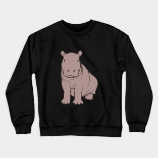 Cute Hippopotamus Crewneck Sweatshirt